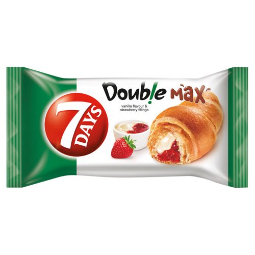 7Days double croissant strawberry-vanilla - 80g