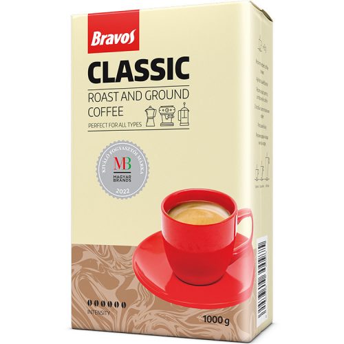 Bravos classic ground coffee 100% robusta - 1000g