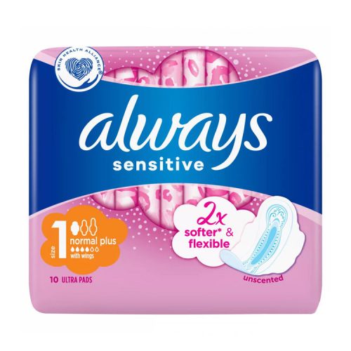 Always Ultra sanitary pads Sensitive ultra normal plus - 10 pcs