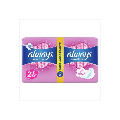 Always sanitary pads ultra sensitive super duo - 16 pcs