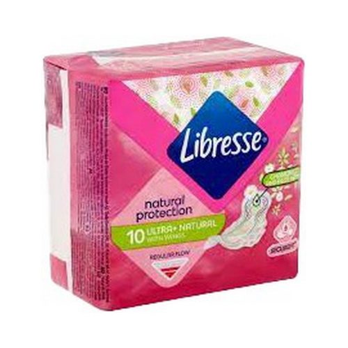 Libresse sanitary pads aloe vera & camomille ultra wings - 20 pcs