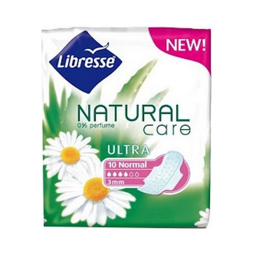 Libresse sanitary pads natural care ultra normal - 10 pcs