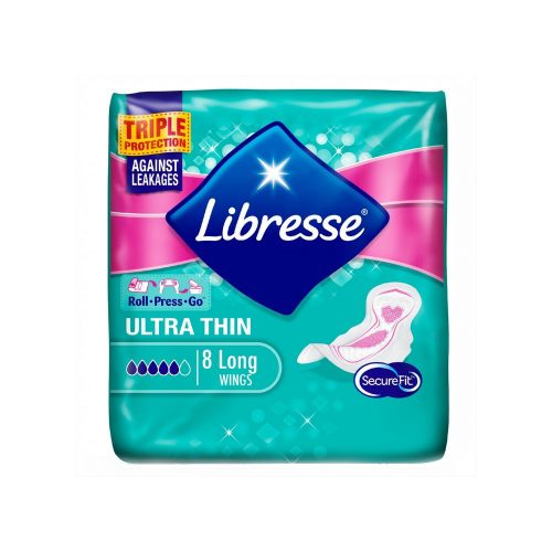 Libresse sanitary pads ultra long wings - 8 pcs