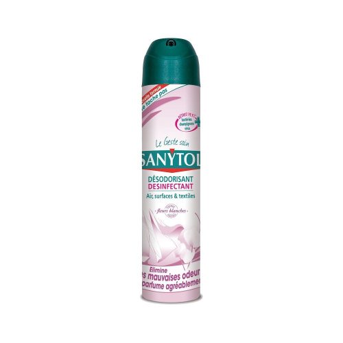 Sanytol disinfectant air freshener aerosol White flower - 300ml