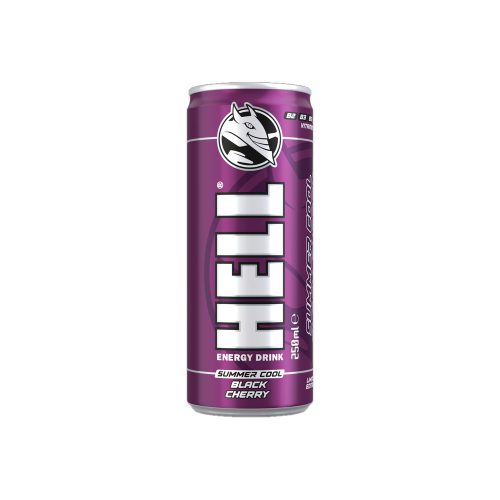 HELL Black Cherry canned energy drink - 250ml