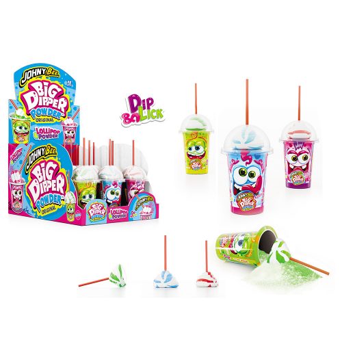 Johny Bee lollipop with dipping candy - 12x47g