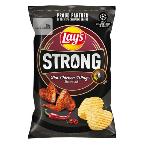 Lays chips strong spicy chicken wings - 55g