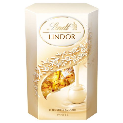 Lindor White white chocolate balls in a gift box - 200g