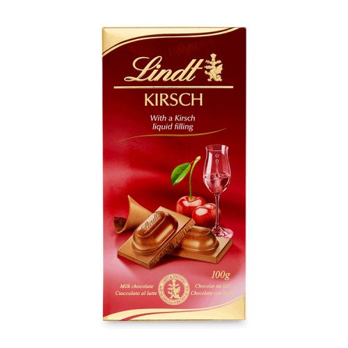 Lindt Kirsch alcoholic filled bar chocolate - 100g