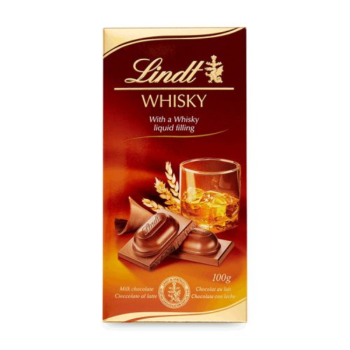 Lindt Whiskey filled bar chocolate with alcohol - 100g