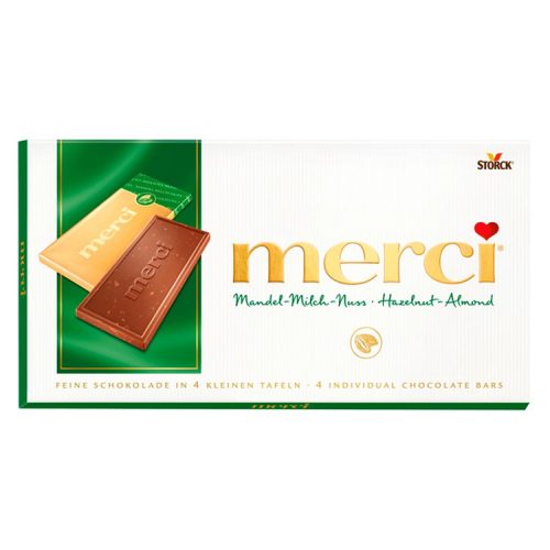 Merci bar chocolate almond-hazelnut - 100g