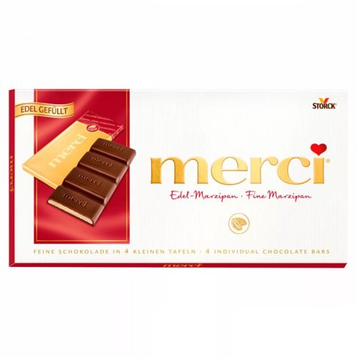 Merci chocolate bar with marzipan - 112g