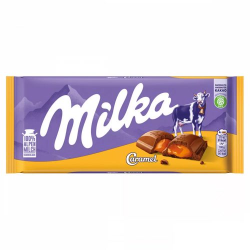 Milka caramel chocolate bar - 100g