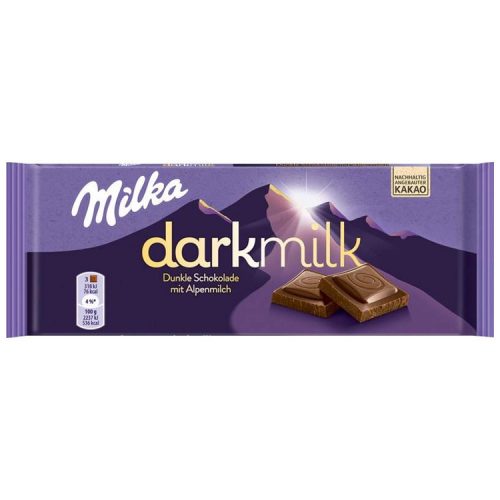 Milka dark-milk chocolate bars - 85g