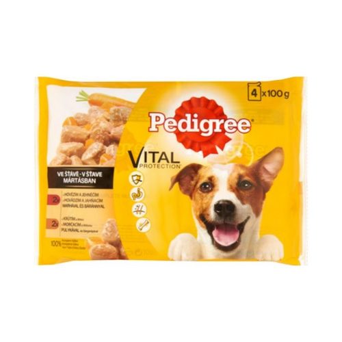 Pedigree beef-lamb-turkey-carrot in a bag 4 pcs - 400g