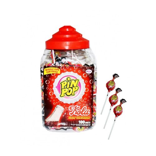 Pinpop cola flavored lollipop - 100x18g