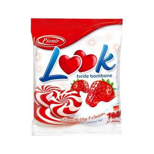 Pionir Look strawberry hard candy - 90g