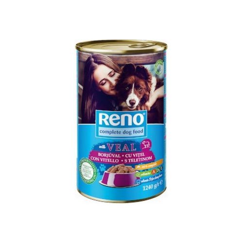 Reno complete pet food for adult dogs with calf - 1240g