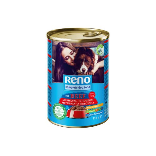 Reno beef flavored wet dog food - 415g