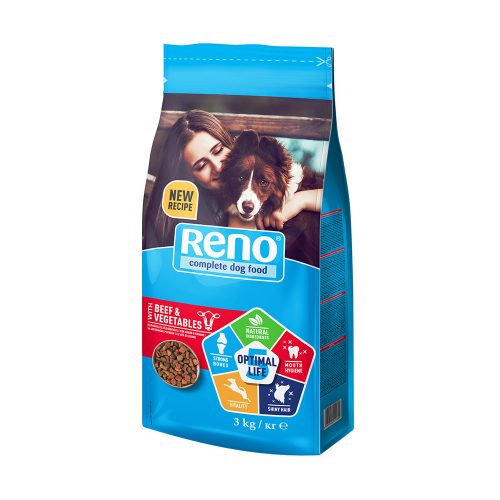 Reno dry dog beef and vegetables - 3kg