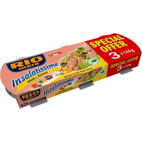 Rio Mare insalatissime tuna salad with corn 3x160g - 480g