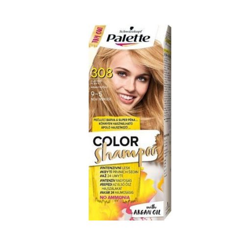 Palette coloring shampoo golden blonde - 1pc