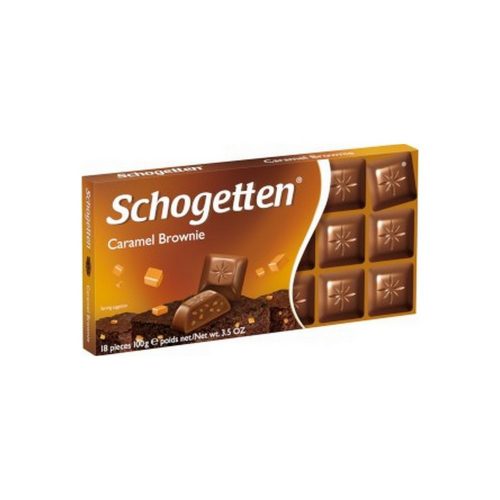 Schogetten caramel brownie chocolate bar - 100g