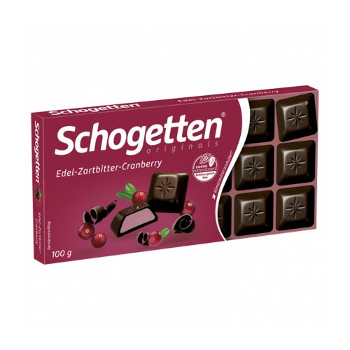 Schogetten cranberry dark chocolate bar - 100g