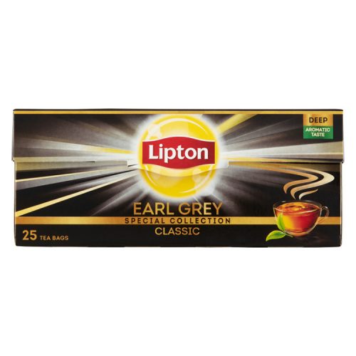 Tea LIPTON black tea earl gray lemon 25 filters - 50g