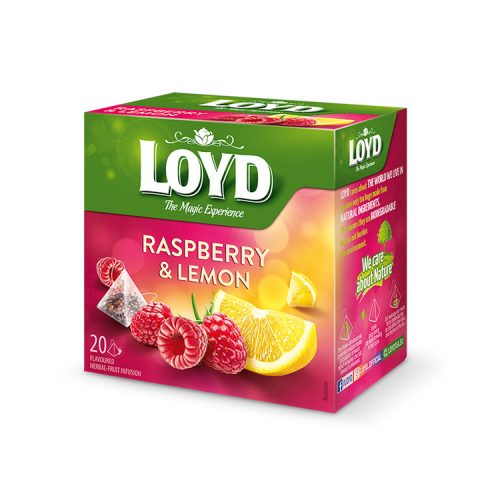 Loyd pyramid tea raspberry-lemon - 20x2g