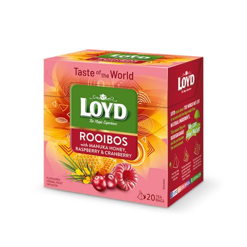 Loyd pyramid tea honey-raspberry-cranberry - 34g