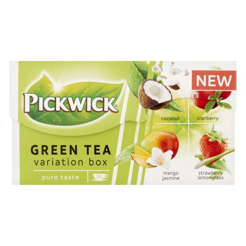 Pickwick green tea variations (coconut, blueberry, strawberry, mango-jasmine) - 15g