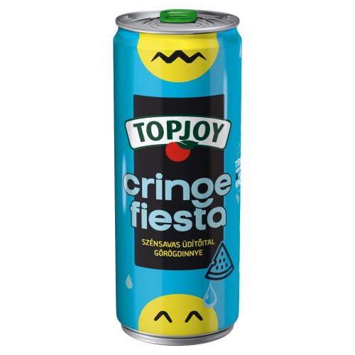 Topjoy Carbonated watermelon-flavored soft drink in a metal can - 330ml