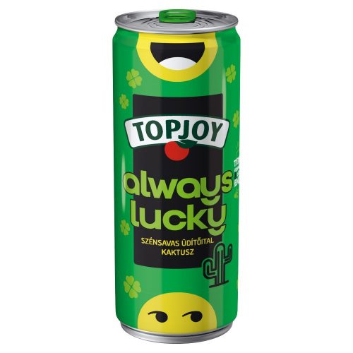 Topjoy Carbonated cactus-flavored soft drink in a metal can - 330ml