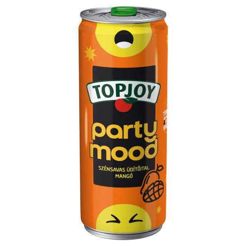 Topjoy Carbonated Mango-flavored soft drink in a metal can - 330ml