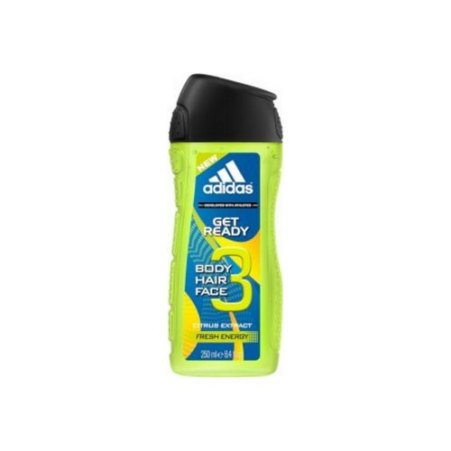 Adidas men's shower gel get ready - 250ml