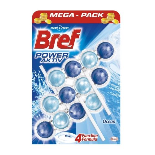 Bref Power Aktiv Ocean Breeze toilet freshener - 3x50g