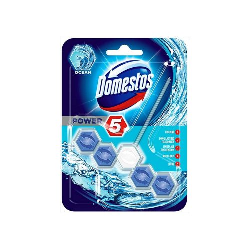 Domestos Power5 toilet refresher block with ocean scent - 55g