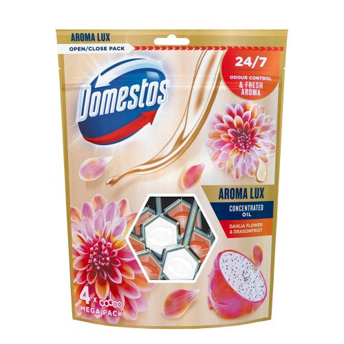 Domestos Lux toilet rod dahlia - 4x55g