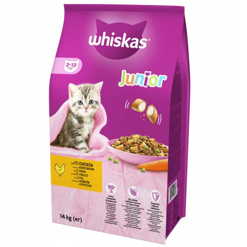 Whiskas dry junior chicken - 14000g