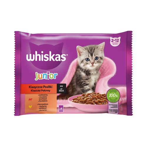 Whiskas sub-bag 4x meat junior - 340g