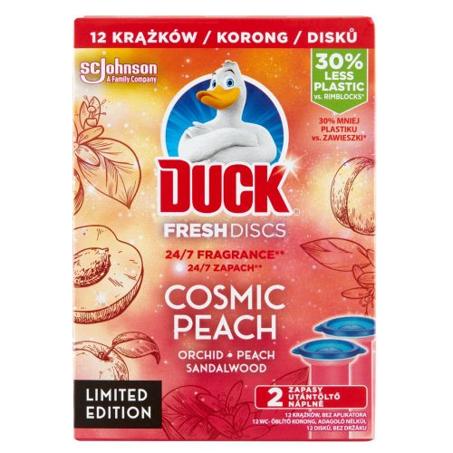 Duck toilet flush refill cosmic peach - 2x36ml