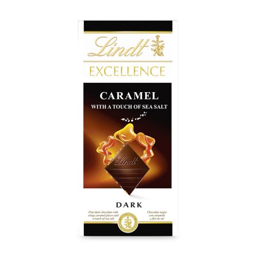 Lindt Excellence caramel sea salt dark chocolate - 100g