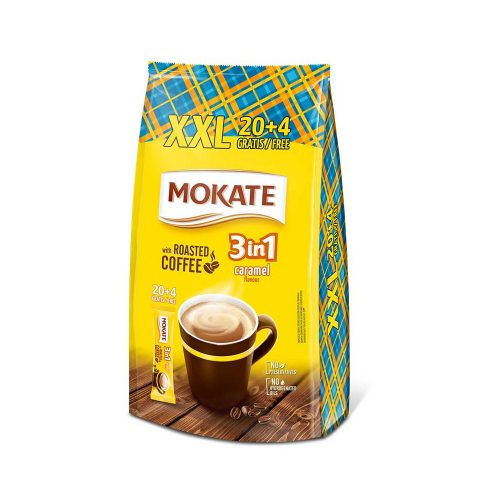 Mokate 3in1 XXL caramel 20+4pcs - 408g