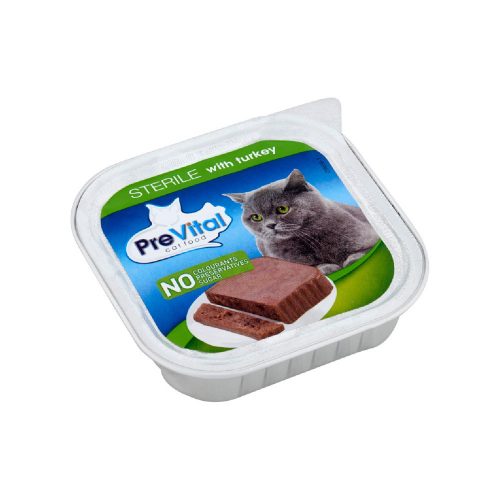 Prevital wet cat food turkey - 100g