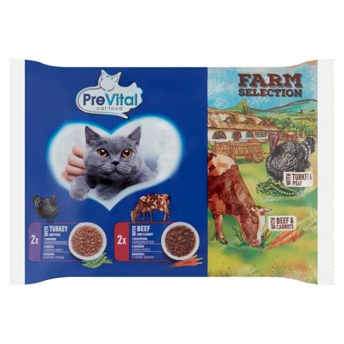 Prevital wet cat food farm 4x85 - 340g