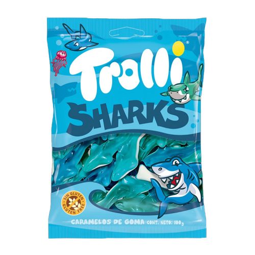 Troll shark gummy candy - 18x12g