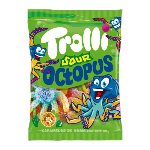 Troll gummy sugar octopus (8x12) - 100g