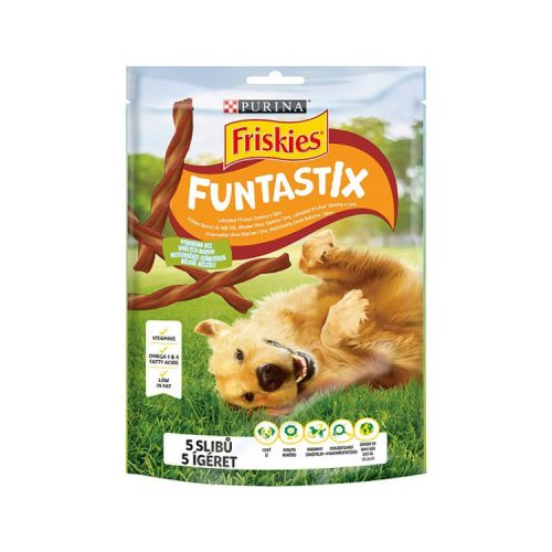 Friskies funtastix bacon and cheese flavored dog treat - 175g