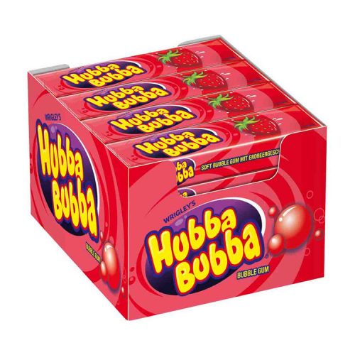 x Hubba bubba strawberry chewing gum - 700g